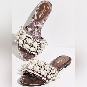 Jeffrey Campbell Pixie Pearl Slide Sandals
